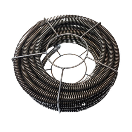 DxTron Ø22 mm Standard sewer cleaning spiral 20 m in transport basket
