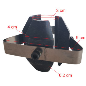Clamping jaws for DxTron 22 mm electric drain cleaner