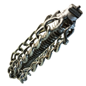 Close-up of DxTron 14 cm chain head with 16 mm connection