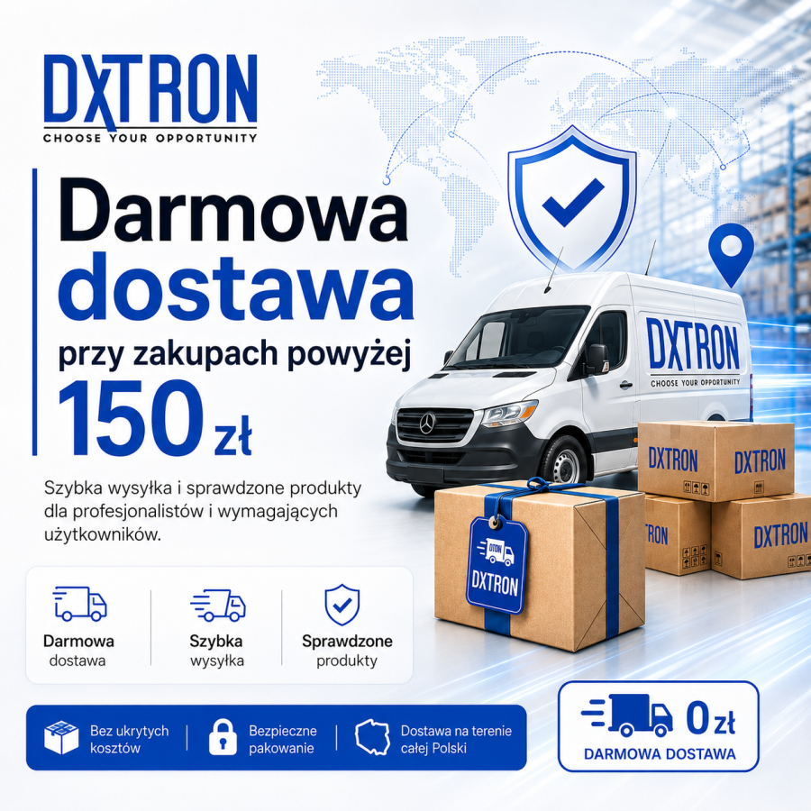 Darmowa dostawa DxTron powyżej 150 zł